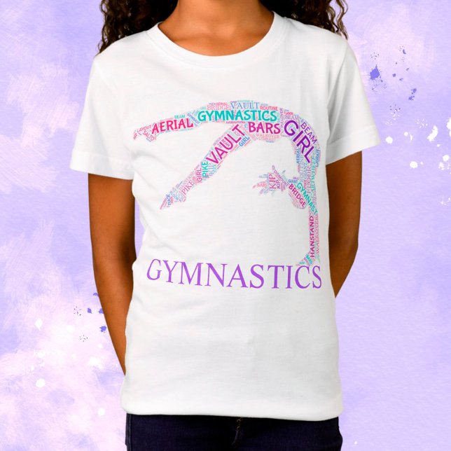 Gymnastics Ord Art HandSpring T-Shirt (Skapare uppladdad)