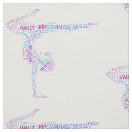 Gymnastics Ord Art Version 4 Fabric Tyg