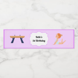 Gymnastics Party Vattenflaska Label Vattenflaskor Etikett