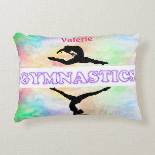 Gymnastics Pastel Girls Fleece Blanket Prydnadskudde
