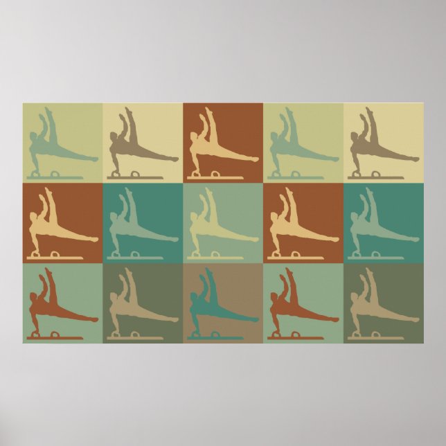 Gymnastics Pop Art Poster (Framsidan)
