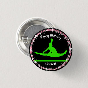 Gymnastics Pub Birthday in Lime Green and Black Knapp