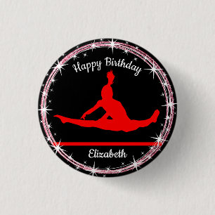 Gymnastics Pub Birthday in Red and Black Knapp