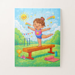 Gymnastics Puzzle | Young Gymnast Balance Beam Pussel