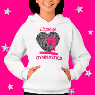 Gymnastics Queen of the Beam and Hearts T Shirt