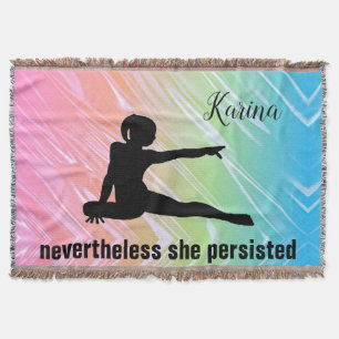 Gymnastics Rainbow "Icke desto mindre bestod hon" Filt