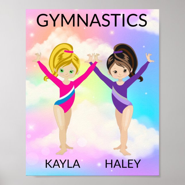 GYMNASTICS RAINBOW-PERSONLIG POSTER (Framsidan)