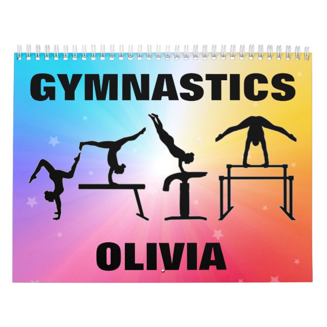 Gymnastics Rainbow Stars Calendar Kalender (Omslag)