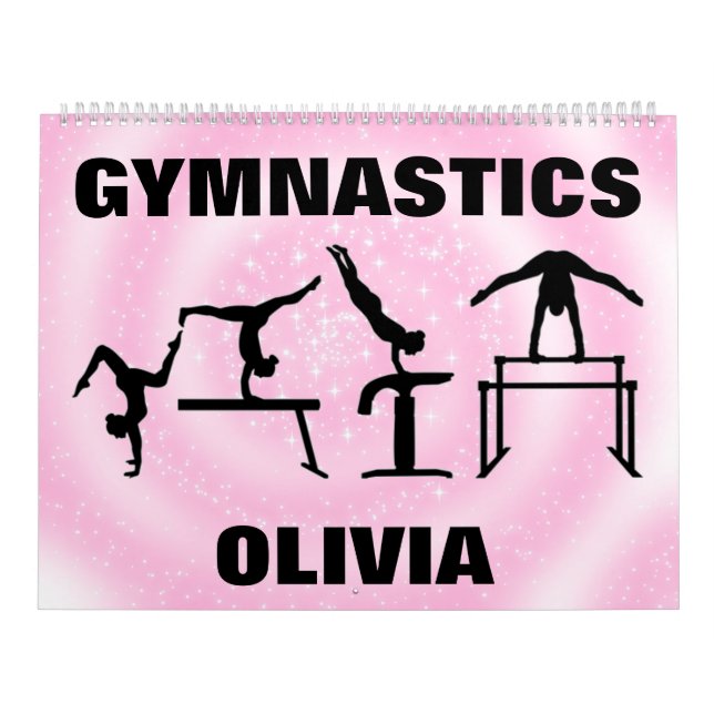 Gymnastics Rosa Gnistra Swirl Calendar Kalender (Omslag)
