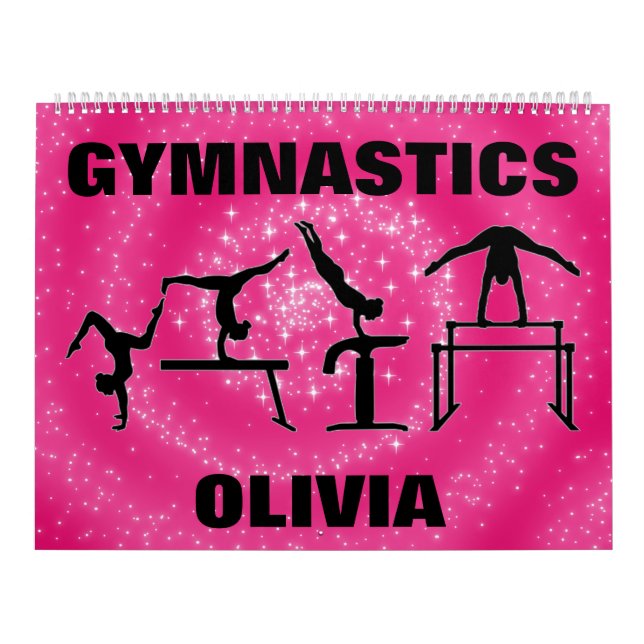 Gymnastics Rosa Gnistra Swirl Calendar Kalender (Omslag)