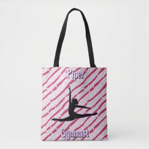 Gymnastics Rosa White Peppermint Candy Sprinkle Tygkasse