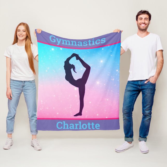 Gymnastics Scorpion Pastel Fleece Blanket (På plats)