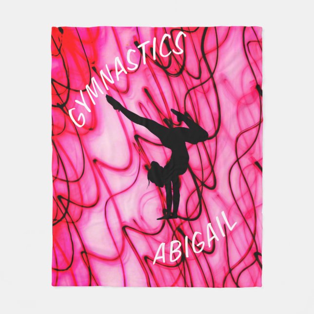 Gymnastics Shock rosa Wave Blanket Fleecefilt (Framsidan)