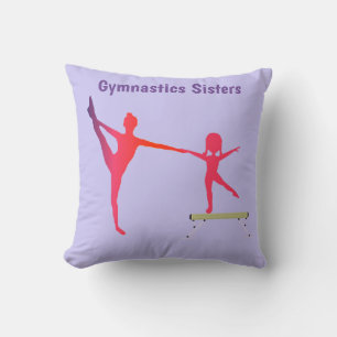 Gymnastics Sisters Lilac Dekorativ kudde