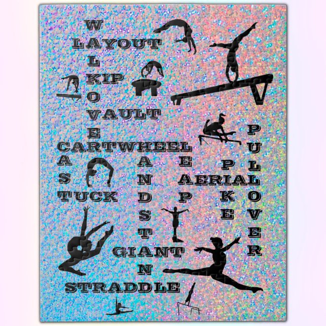 Gymnastics Skills Crosswords HoloGraps Pussel (Skapare uppladdad)