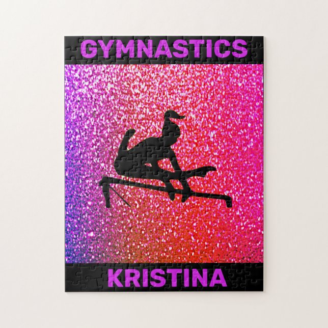 Gymnastics Sparkle Uneven Bars Girls Puzzle Pussel (Vertikal)