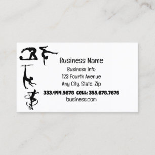Gymnastics Sport Fitness Rythmic Visitkort