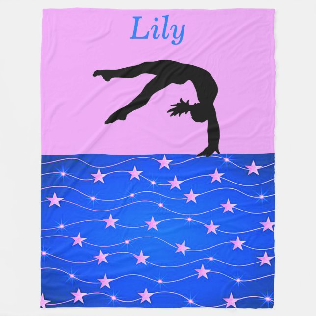 Gymnastics Stars Personlig Fleece Blanket (Framsidan)