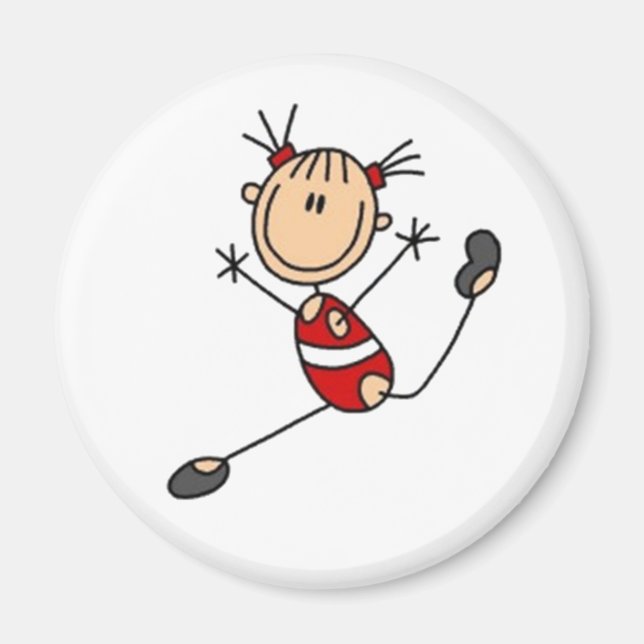 Gymnastics Stick figur Magnet (Framsidan)