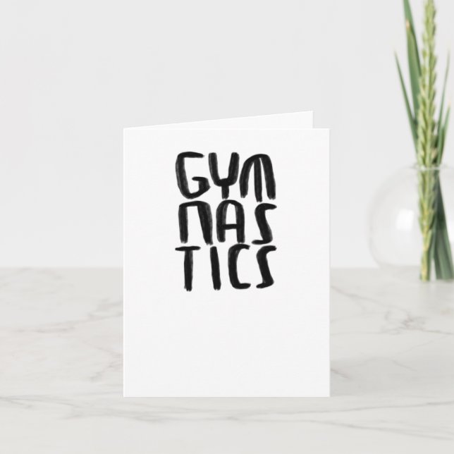 Gymnastics Sticker Kort (Framsida)