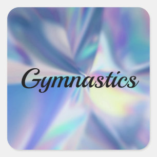GYMNASTICS Stickers Fyrkantigt Klistermärke