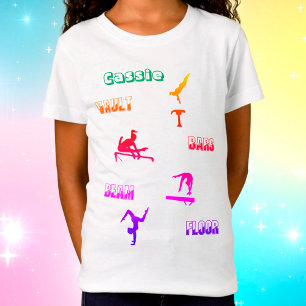 Gymnastics T-Shirt - Vault, Pub, Beam, Golv