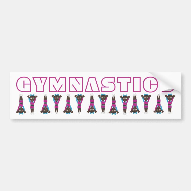 Gymnastics Tumbling Gymnast Gym Mamma Coach Acroba Bildekal (Framsidan)