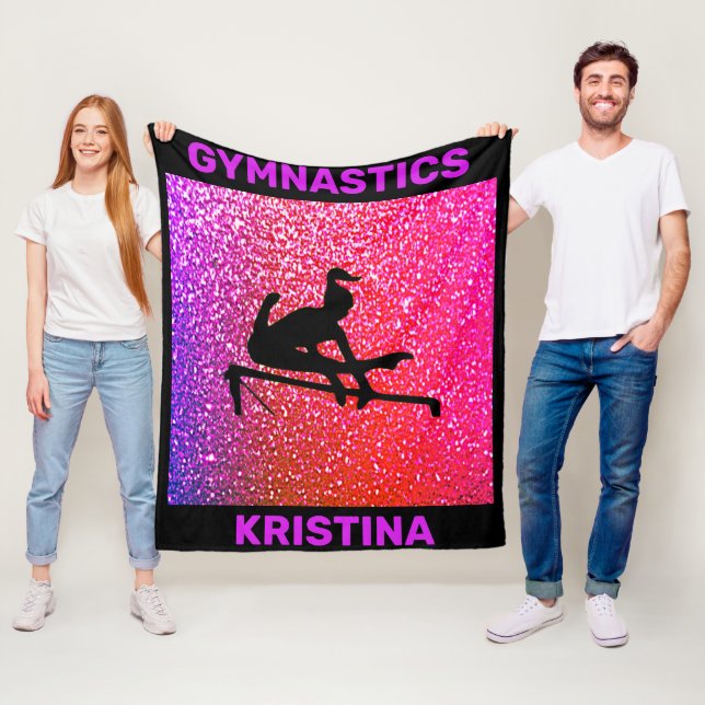 Gymnastics Uneven Pub Fleece Blanket (På plats)