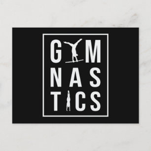Gymnastics Unven Pub Hopper Acrobat Mat Gymnast Vykort