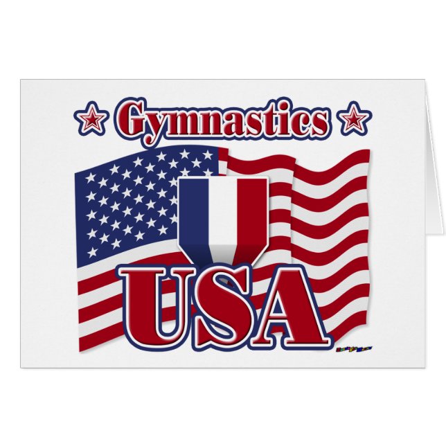 Gymnastics USA Hälsningskort (Framsidan Horizontal)