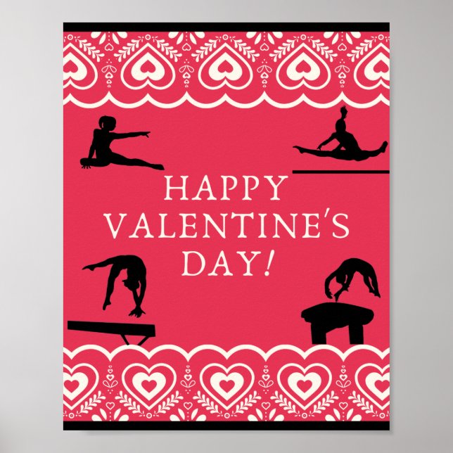 Gymnastics Valentine's Poster (Framsidan)