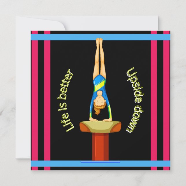 Gymnastics Vault Life är bättre upp och ned (Framsida)