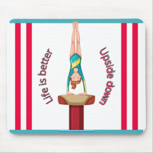 Gymnastics Vault Life är bättre upp och ned Musmatta
