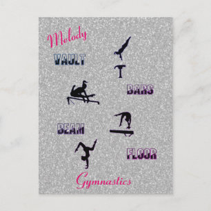 Gymnastics Vault, Pub, Beam, Golv Anpassningsbar Vykort
