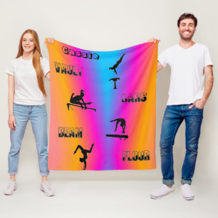 Gymnastics Vault, Pub, Beam, Golv Fleece Blanket