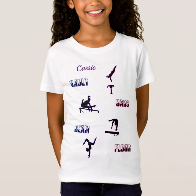 Gymnastics Vault, Pub, Beam, Golv T Shirt (Framsida)
