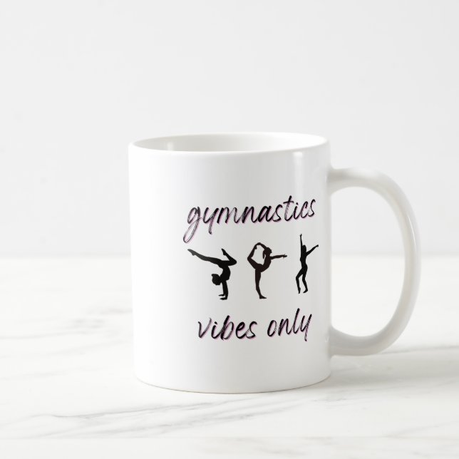 Gymnastics Vibes only Tumbling Dancing Idrottsman Kaffemugg (Höger)