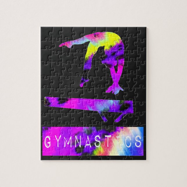 Gymnastics Vild Animal Print Balance Beam Pussel (Vertikal)