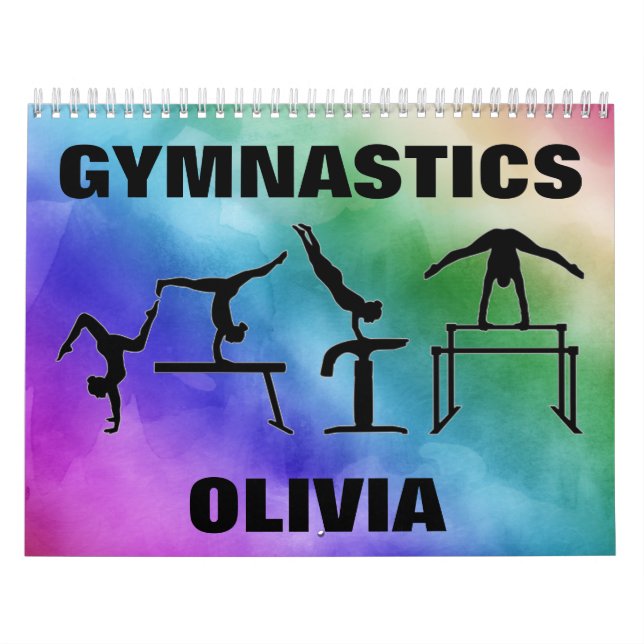 Gymnastics Watercolor Calendar Kalender (Omslag)