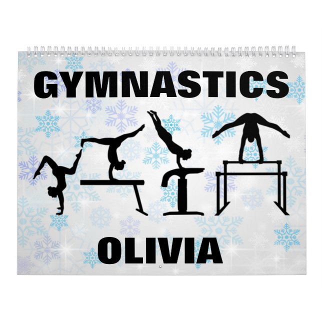 Gymnastics Winter Snowflake Calendar Kalender (Omslag)