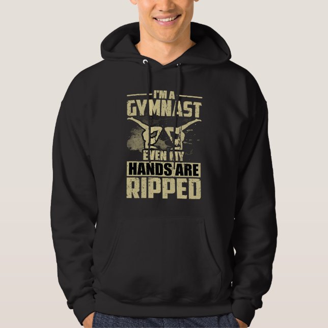 Gymnastics Women men Girls Teens Gymnast Dance Ret Hoodie (Framsida)