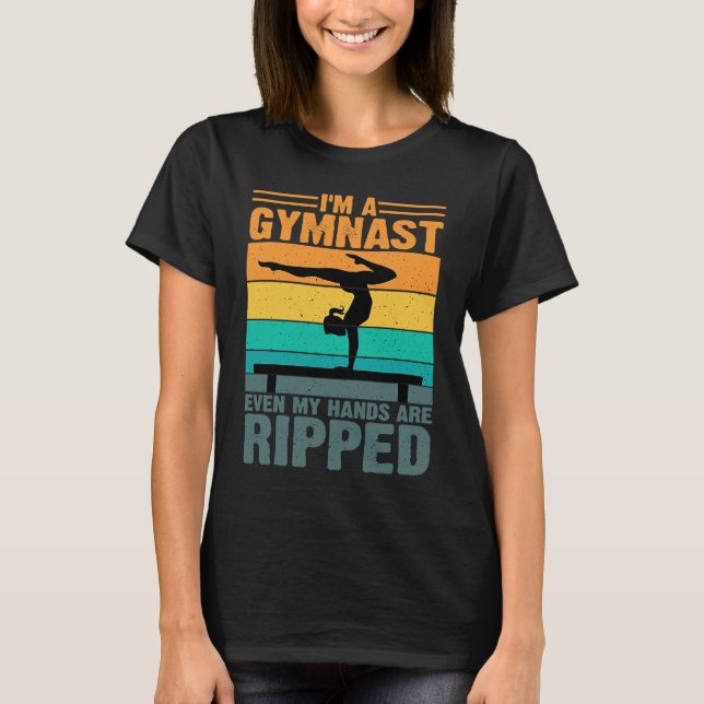 Gymnastics Women men Girls Teens Gymnast Dance Ret T Shirt (Framsida)