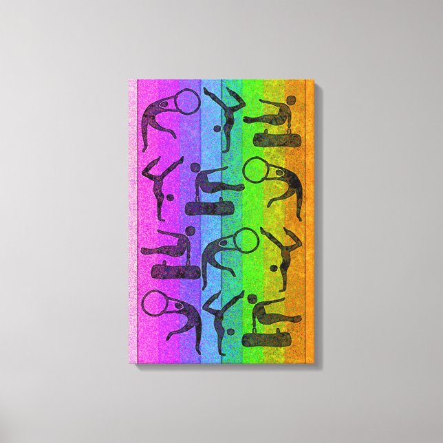 GYMNASTICS Wrapped Canvas Skriv ut (Framsida)