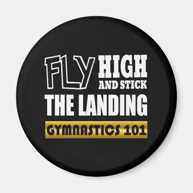 Gymnastik 101 Flyg Högt - Barrgymnast Magnet (Framsidan)