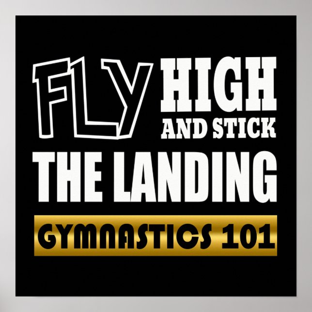 Gymnastik 101 Flyg Högt - Barrgymnast Poster (Framsidan)
