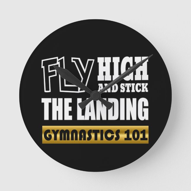 Gymnastik 101 Flyg Högt - Barrgymnast Rund Klocka (Framsida)