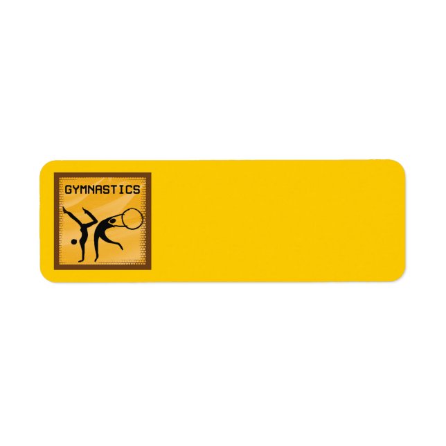 GYMNASTIK 1 Adressetiketter Returadress Etikett (Framsidan)