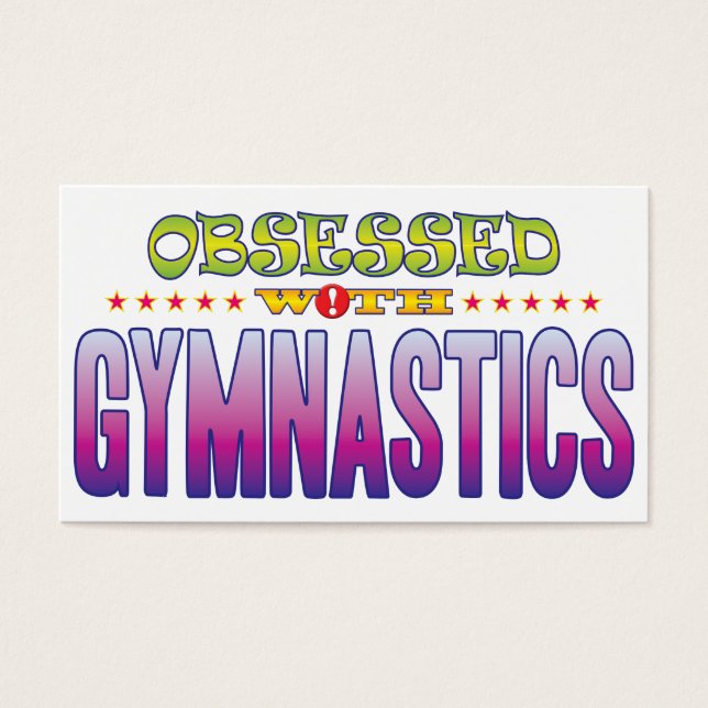 Gymnastik 2 besatt visitkort (Framsidan)