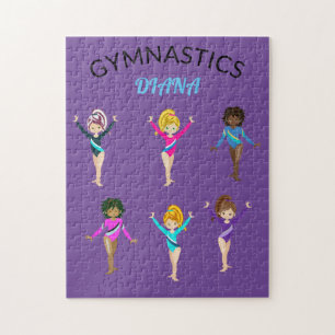 GYMNASTIK 6 GYMNAST PERSONLIG PUZZZLE PUSSEL