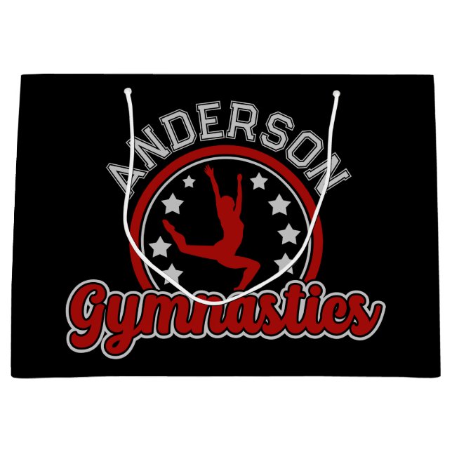 Gymnastik ADD NAME Gymnast Hopp Hoppmatta Atlet  (Framsidan)